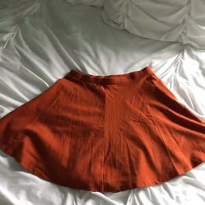 Orange Skater Skirt